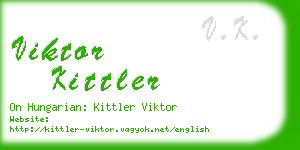 viktor kittler business card